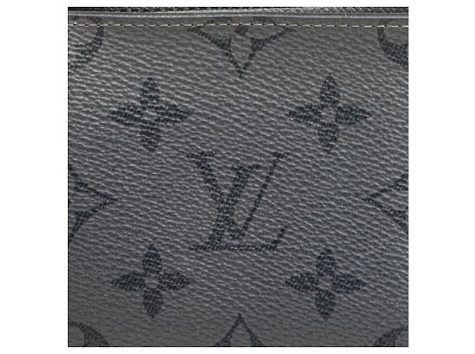 Portafoglio Slender Monogram Eclipse Reverse Grigio Louis Vuitton Marrone Grigio antracite - vista 6
