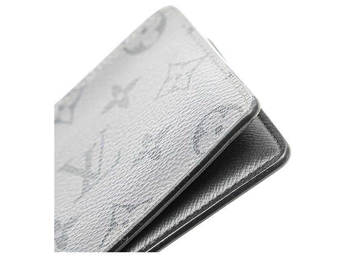 Portafoglio Slender Monogram Eclipse Reverse Grigio Louis Vuitton Marrone Grigio antracite - vista 7