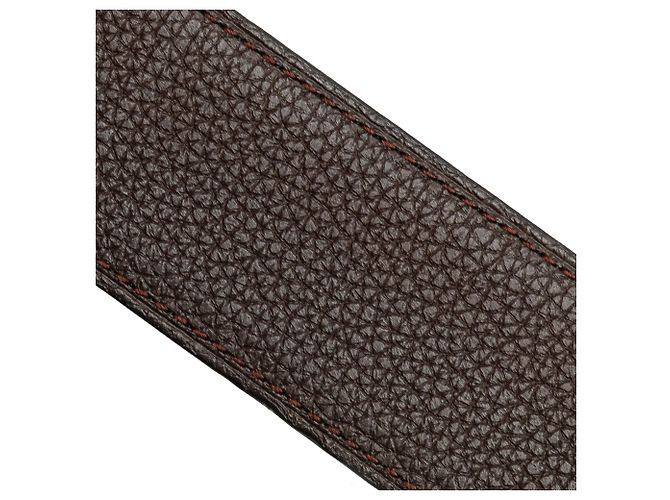 Cinturón reversible Constance H de cuero negro Hermès - vista 7