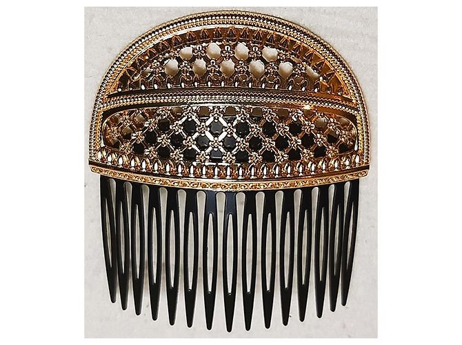 Magnifico prezioso pettine fermacapelli DOLCE & GABBANA D'oro - vista 3