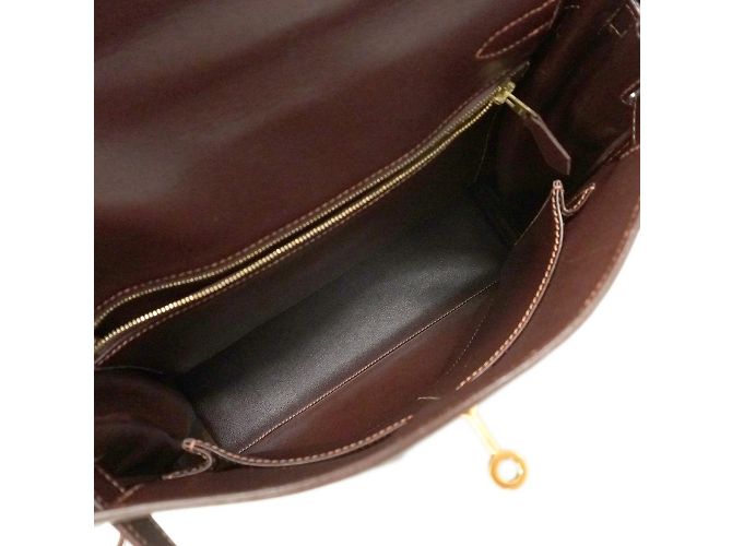 Hermès Zaino Hermes Kelly Ad GM Veau Gulliver Marrone - vista 4