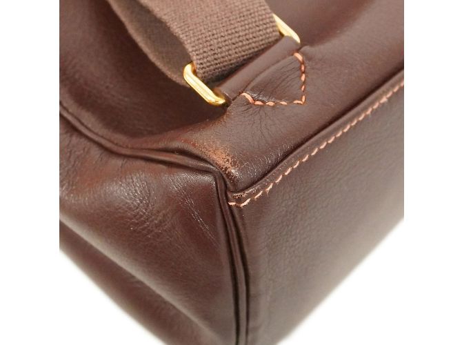 Hermès Zaino Hermes Kelly Ad GM Veau Gulliver Marrone - vista 6