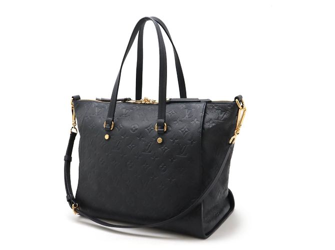 Borsa tote Lumineuse PM in Monogram Empreinte Louis Vuitton Blu navy - vista 3
