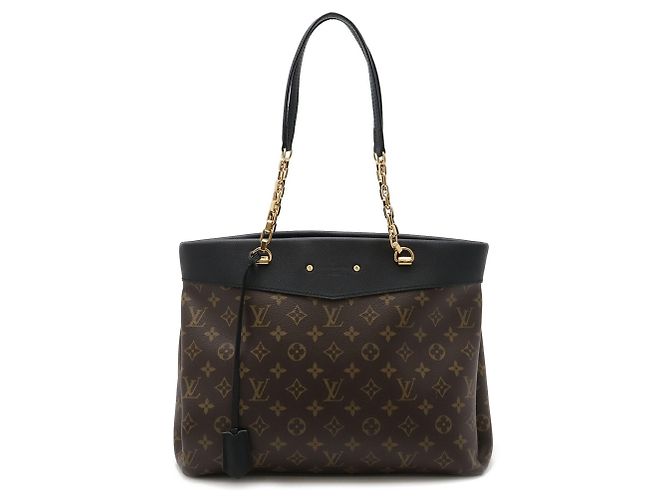 Borsa Tote Pallas Shopper Monogram Louis Vuitton Nero Monogramma - vista 2
