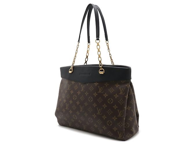 Borsa Tote Pallas Shopper Monogram Louis Vuitton Nero Monogramma - vista 3