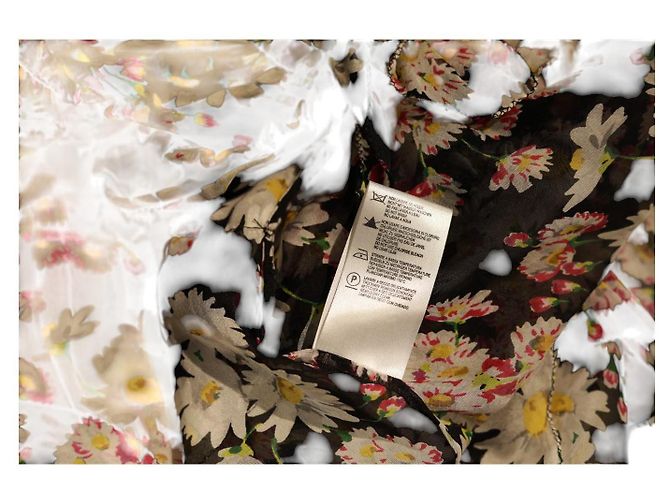 Blumarine Seidenoberteil mit Blumenmuster und Rüschen Mehrfarben - Ansicht 5