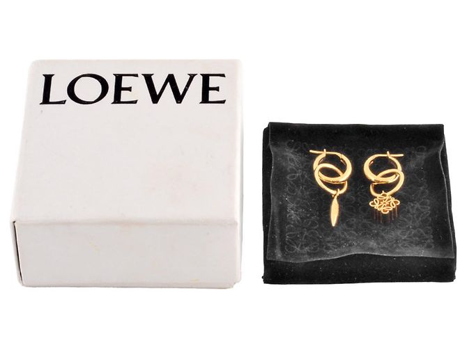 Loewe Anagram Asymmetrical Drop Earrings - view 5