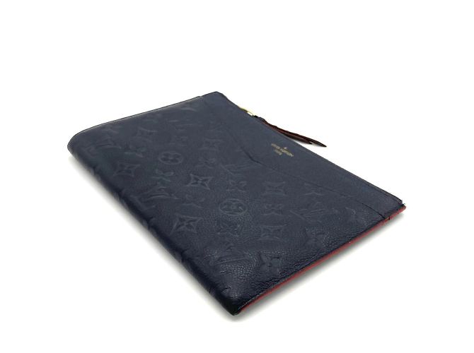 Pochette Melanie MM de Louis Vuitton Rouge Bleu Marine - vue 2