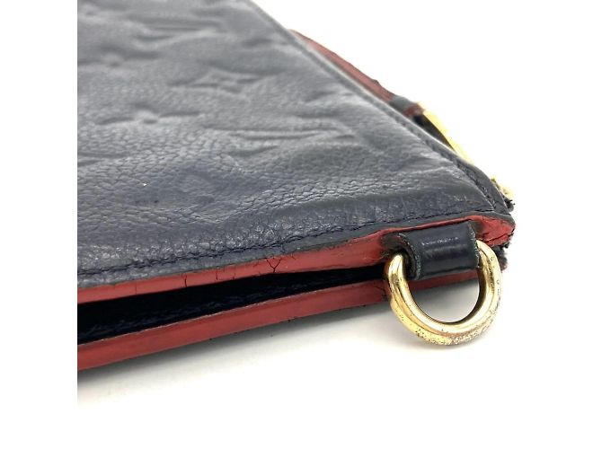 Pochette Melanie MM de Louis Vuitton Rouge Bleu Marine - vue 5