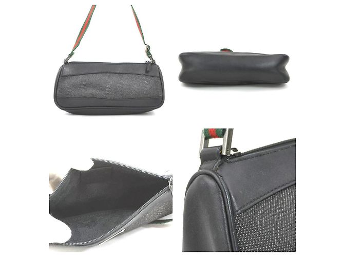 Borsa Gucci Sherry Line nera Nero - vista 3