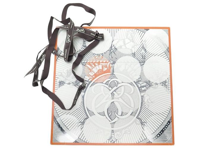 Hermès NEU RARER HERMES SCHAL UNTER DEN WELLEN ALICE SHIRLEY BLAUSEIDEN BOX - Ansicht 13