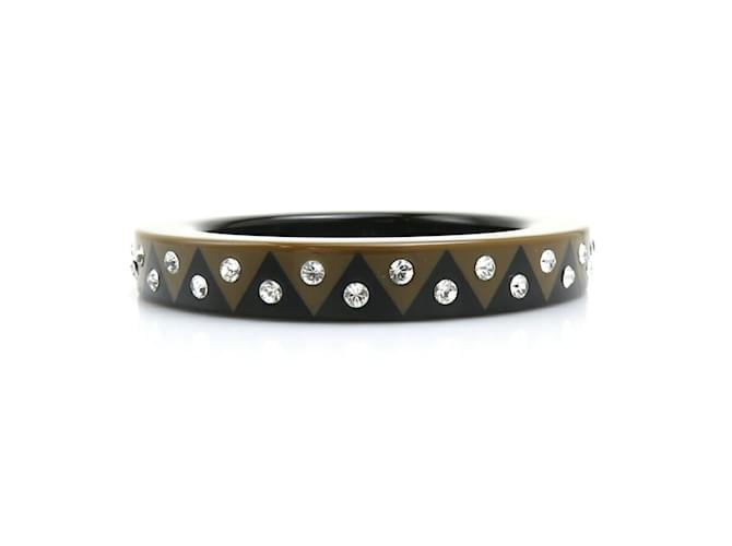Bracciale in plastica nera e marrone Louis Vuitton Nero - vista 2
