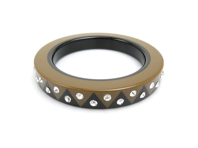 Bracciale in plastica nera e marrone Louis Vuitton Nero - vista 3