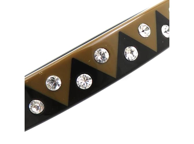 Bracciale in plastica nera e marrone Louis Vuitton Nero - vista 4
