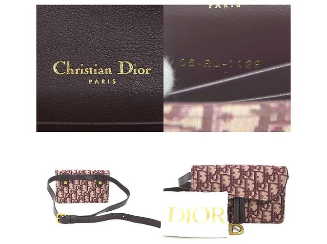 Marsupio Bordeaux Christian Dior Bordò - vista 5