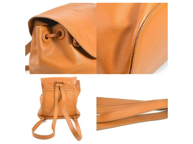 Chanel Coco Mark Leather Backpack Brown - view 3