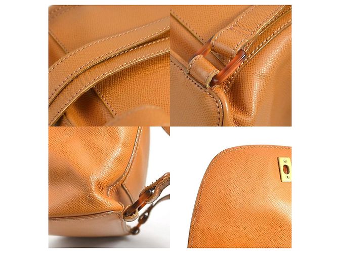 Chanel Coco Mark Leather Backpack Brown - view 4