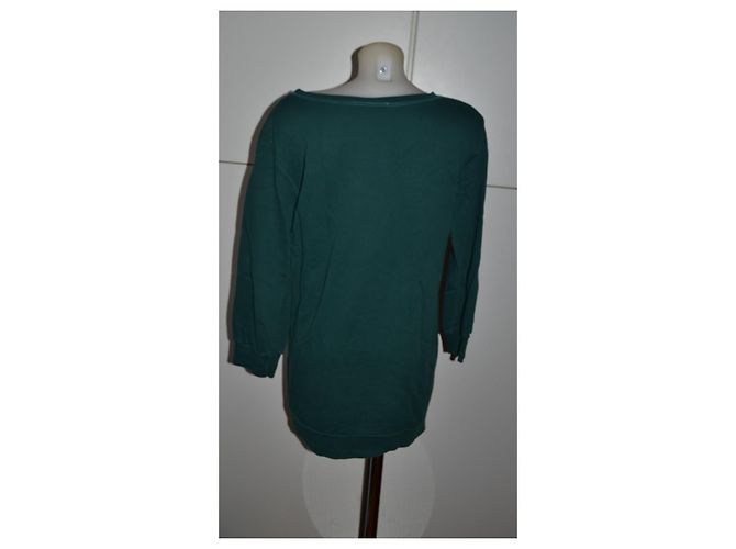 Vestido Maxi Sudadera Vicolo de Algodón Rojo Verde Roja - vista 2