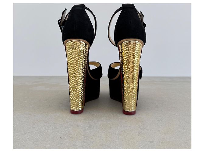 Sandali Two-Faced di Charlotte Olympia Nero D'oro - vista 6