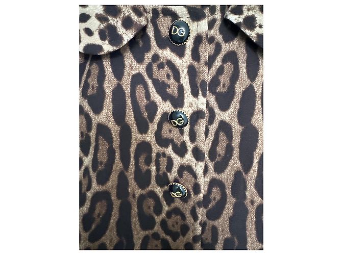 Chaquetas Dolce & Gabbana Marrón Estampado de leopardo - vista 2