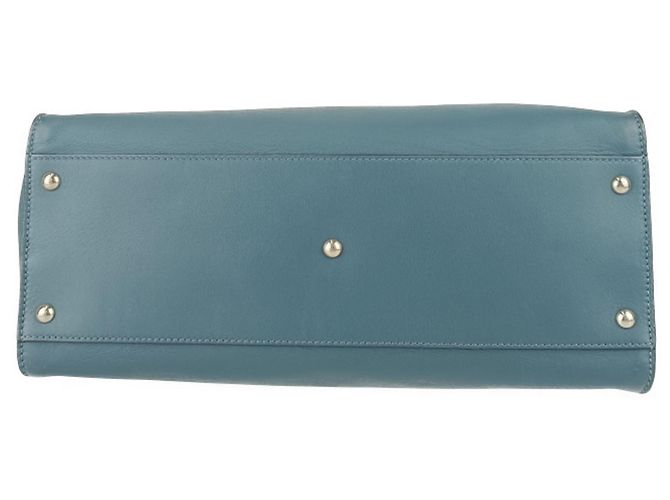 Fendi Peekaboo Große Tote-Tasche Blau - Ansicht 4