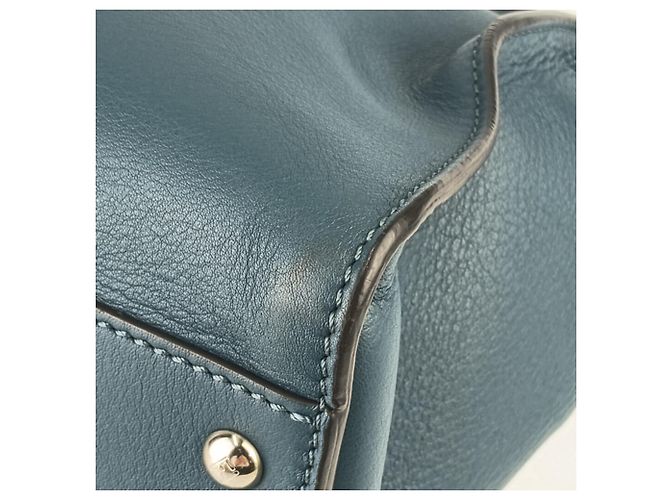 Fendi Peekaboo Große Tote-Tasche Blau - Ansicht 5
