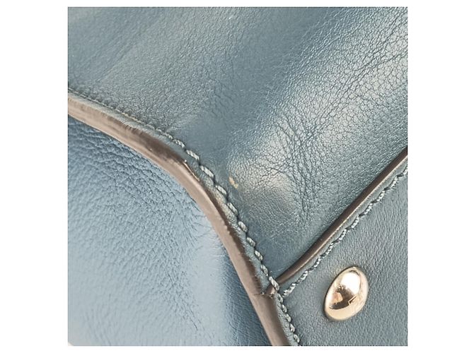 Fendi Peekaboo Große Tote-Tasche Blau - Ansicht 6