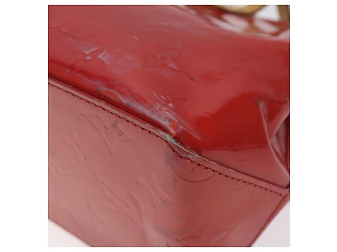 LOUIS VUITTON Monogram Vernis Reade PM Borsa a Mano Rossa M91088 LV Auth 120043 Rosso - vista 14