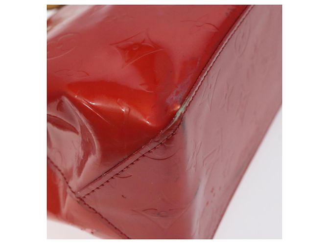 LOUIS VUITTON Monogram Vernis Reade PM Borsa a Mano Rossa M91088 LV Auth 120043 Rosso - vista 15