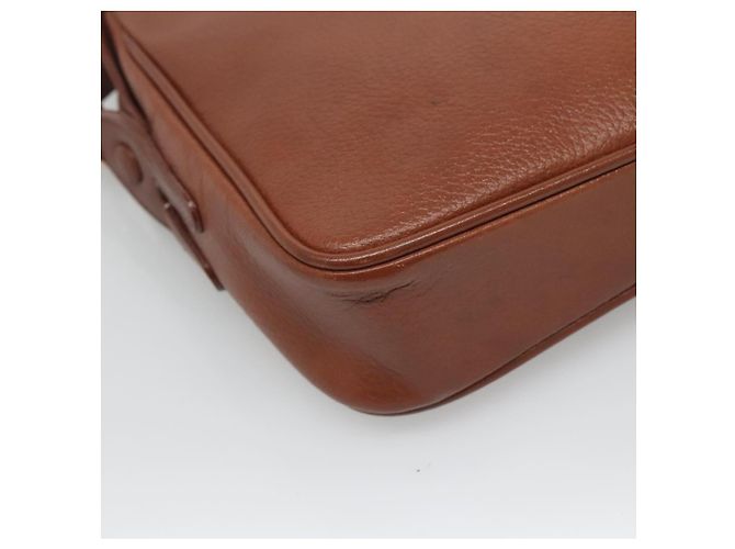 Autre Marque Borsa a Spalla Burberrys in Pelle Marrone Oro Auth ep8702 D'oro - vista 16