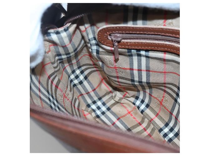 Autre Marque Borsa a Spalla Burberrys in Pelle Marrone Oro Auth ep8702 D'oro - vista 18