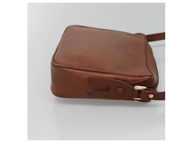 Autre Marque Borsa a Spalla Burberrys in Pelle Marrone Oro Auth ep8702 D'oro - vista 3