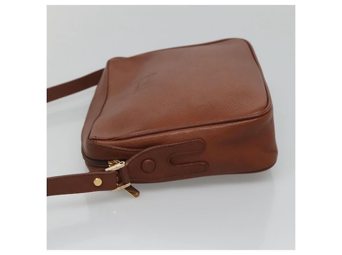 Autre Marque Borsa a Spalla Burberrys in Pelle Marrone Oro Auth ep8702 D'oro - vista 4