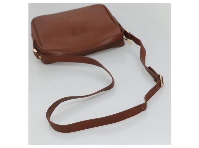 Autre Marque Borsa a Spalla Burberrys in Pelle Marrone Oro Auth ep8702 D'oro - vista 7