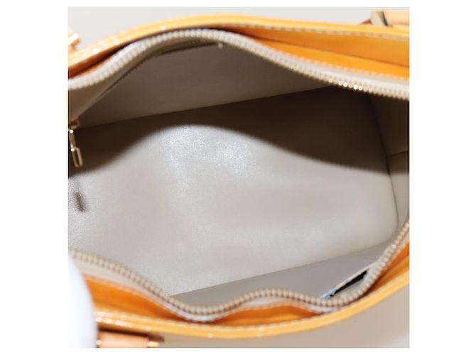 LOUIS VUITTON Monogram Vernis Borsa a Mano Houston Beige M91004 LV Auth 116324 - vista 10