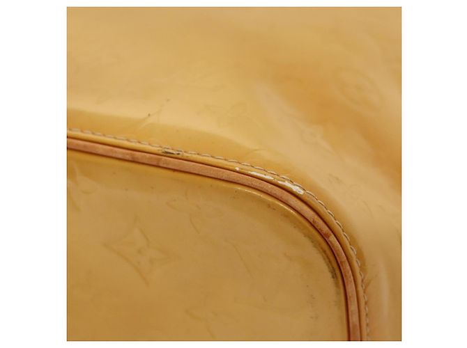 LOUIS VUITTON Monogram Vernis Borsa a Mano Houston Beige M91004 LV Auth 116324 - vista 15