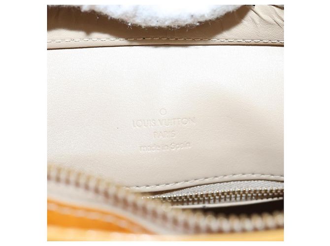 LOUIS VUITTON Monogram Vernis Borsa a Mano Houston Beige M91004 LV Auth 116324 - vista 18