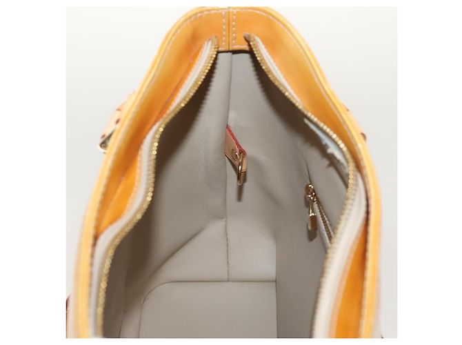 LOUIS VUITTON Monogram Vernis Borsa a Mano Houston Beige M91004 LV Auth 116324 - vista 20