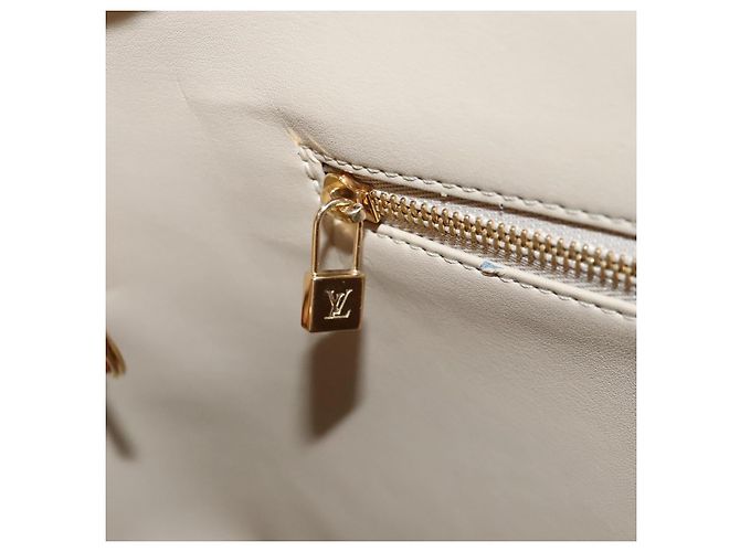 LOUIS VUITTON Monogram Vernis Borsa a Mano Houston Beige M91004 LV Auth 116324 - vista 21