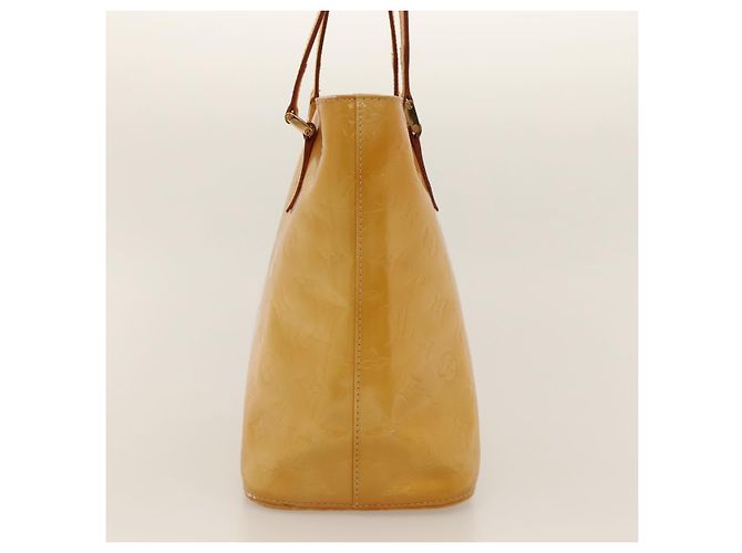 LOUIS VUITTON Monogram Vernis Borsa a Mano Houston Beige M91004 LV Auth 116324 - vista 3