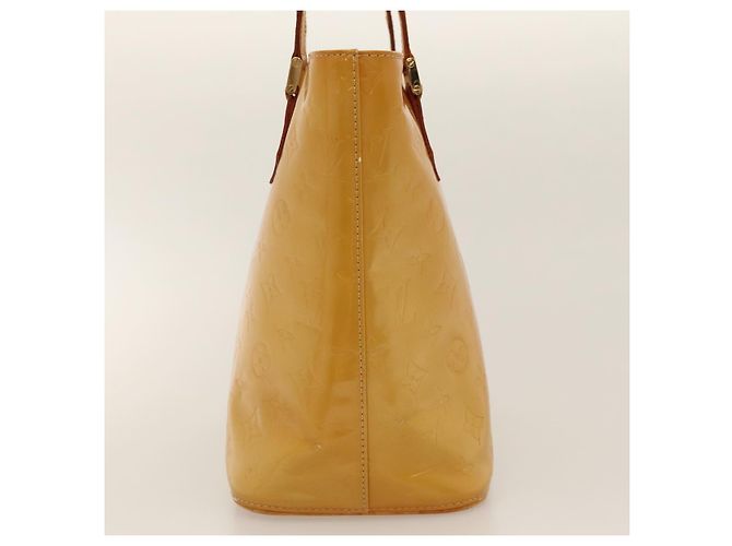 LOUIS VUITTON Monogram Vernis Borsa a Mano Houston Beige M91004 LV Auth 116324 - vista 4