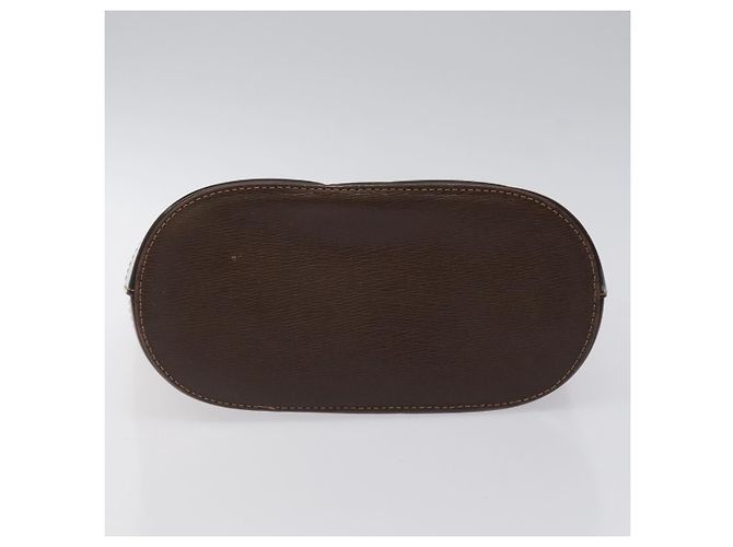 Borsa a mano BURBERRY in pelle marrone scuro con oro Auth BA1359 D'oro - vista 5