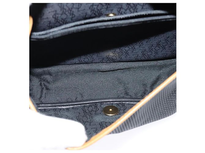 Borsa a Spalla SAINT LAURENT PVC Nera Auth bs24667 Nero - vista 12