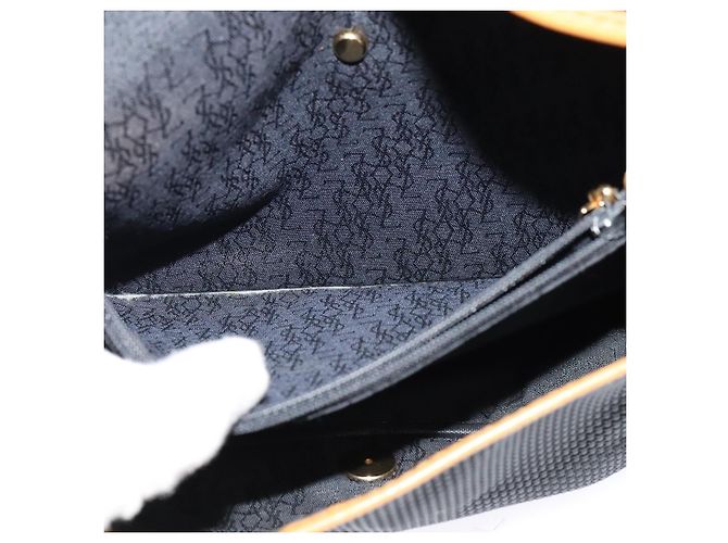 Borsa a Spalla SAINT LAURENT PVC Nera Auth bs24667 Nero - vista 20