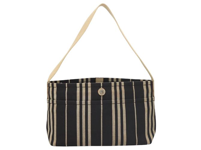Bolso de Hombro Burberry de Lona Azul Marino Plata Auténtico ti2969 - vista 13