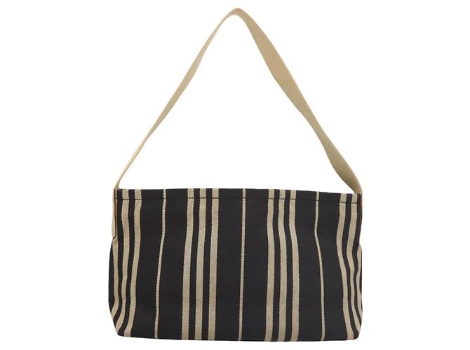 Bolso de Hombro Burberry de Lona Azul Marino Plata Auténtico ti2969 - vista 2