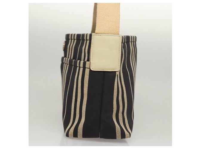 Bolso de Hombro Burberry de Lona Azul Marino Plata Auténtico ti2969 - vista 3