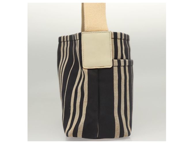 Bolso de Hombro Burberry de Lona Azul Marino Plata Auténtico ti2969 - vista 4