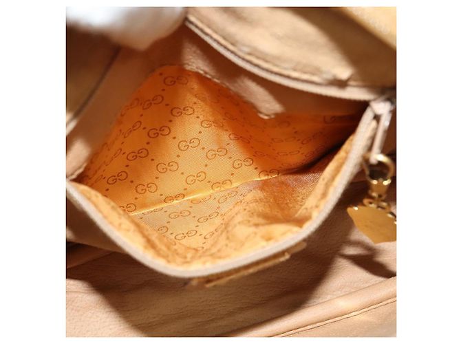Gucci Borsa a Spalla Micro GG Supreme PVC Marrone Oro 007 084 0094 Auth BA1504 D'oro - vista 10