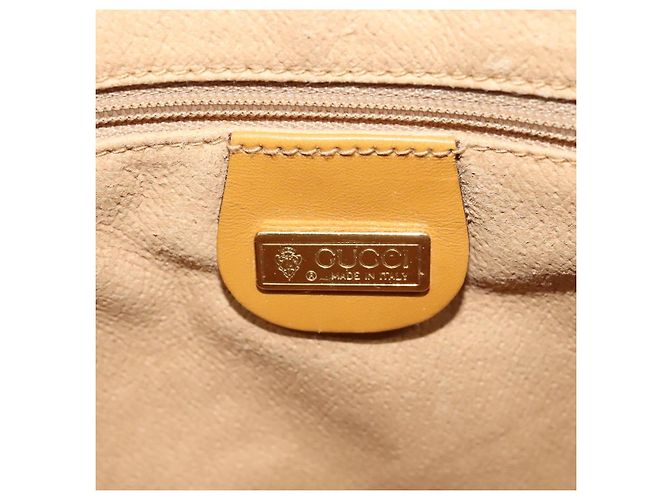 Gucci Borsa a Spalla Micro GG Supreme PVC Marrone Oro 007 084 0094 Auth BA1504 D'oro - vista 19